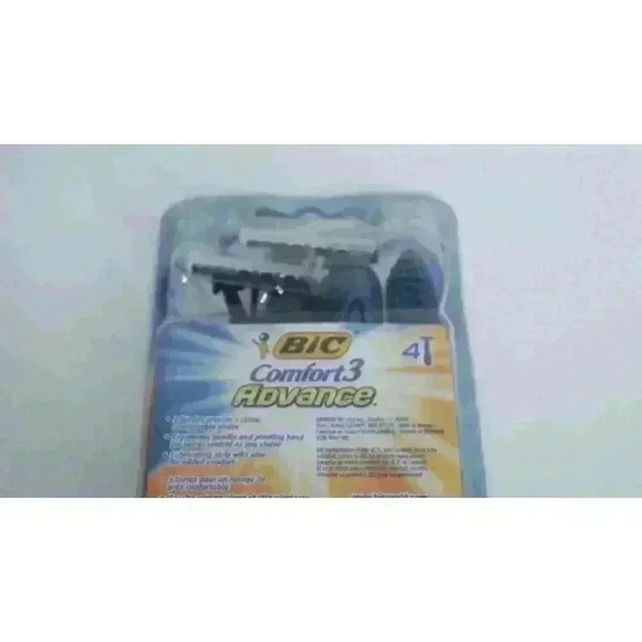 Bic Comfort 3 Advance Disposable Razors (4 Count) New Unopened Package - Picture 7 of 8